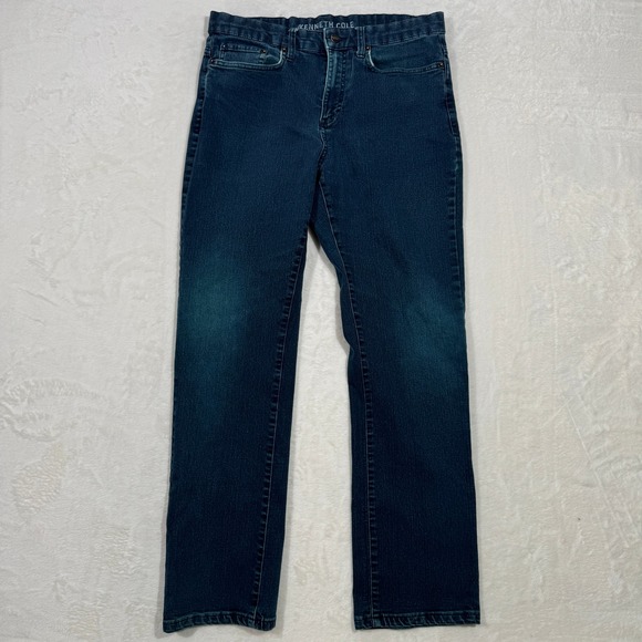 Kenneth Cole Other - Kenneth Cole Jeans Mens 30x30 Blue Straight Leg Dark Wash Stretch Denim